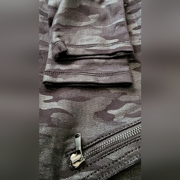 Democracy "Ab"solution Absolution Black Camo Skinny Jegging Jeans Punk Goth Army - Picture 4 of 10